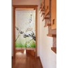 Noren Workshop 10231 Noren Cat Flower Viewing Tapestry, Room Divider,