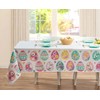 Kadut Easter Tablecloth Rectangle, Easter Eggs Fabric Table Cloth, Elegant,
