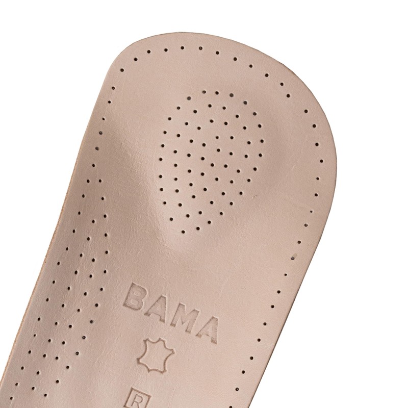 BAMA Premium Leather Footbed ¾ Orthopaedic Insole Anatomically Shaped Genuine