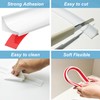 67Inch Shower Threshold Water Dam, Self-Adhesive Silicone Shower Barrier Water