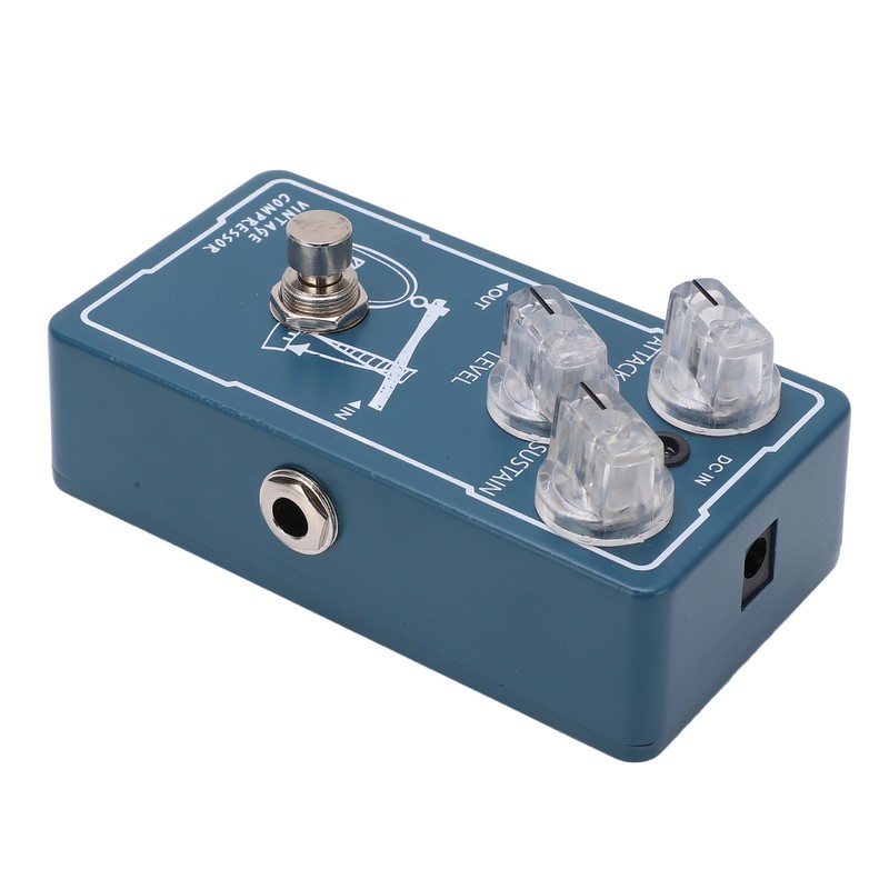 Compressor Effect Monoblock Guitar Compression Effector Pedal with True Bypass