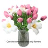 ALIERSA Artificial Flowers 10 Heads Mini Real Touch Artificial Tulip