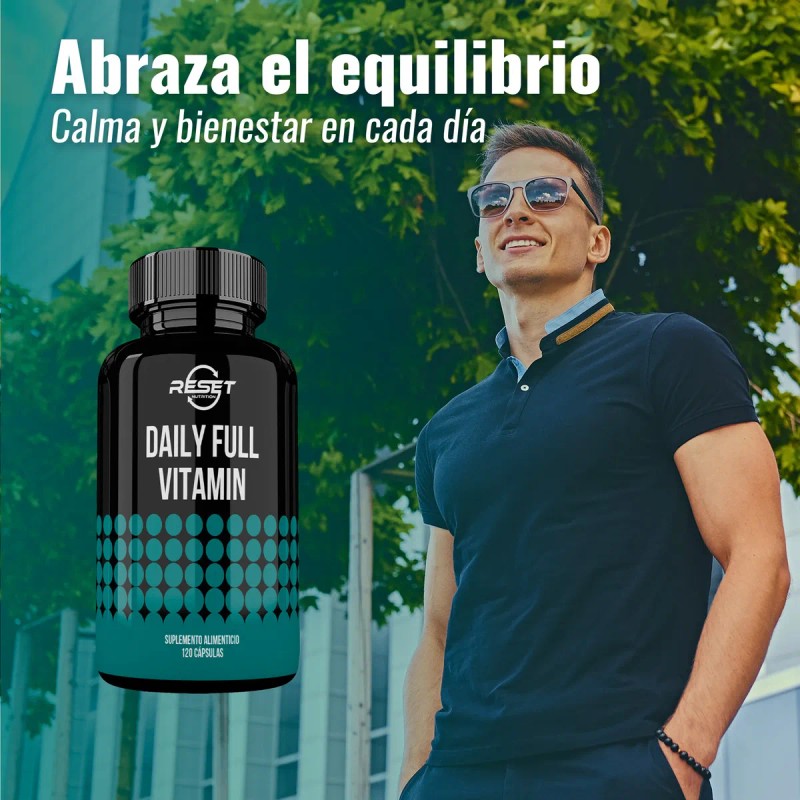 Reset Nutrition | Daily Full Vitamin | 120 Cápsulas Sabor