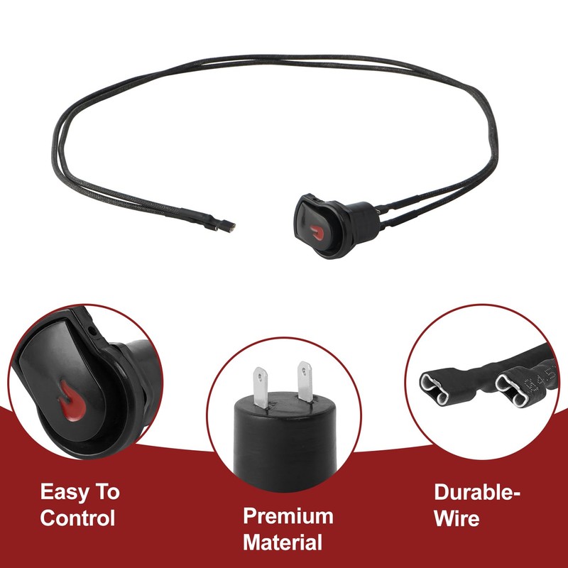 GasSaf Electronic Ignition Button, Replacement Igniter Switch for Char-Broil Surefire