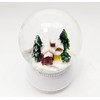 3 cute mini snow globes winter and Christmas, silver grey