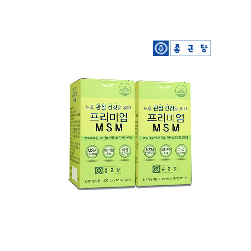 Chong Kun Dang Premium MSM Vitamin D Zinc 120 tablets,