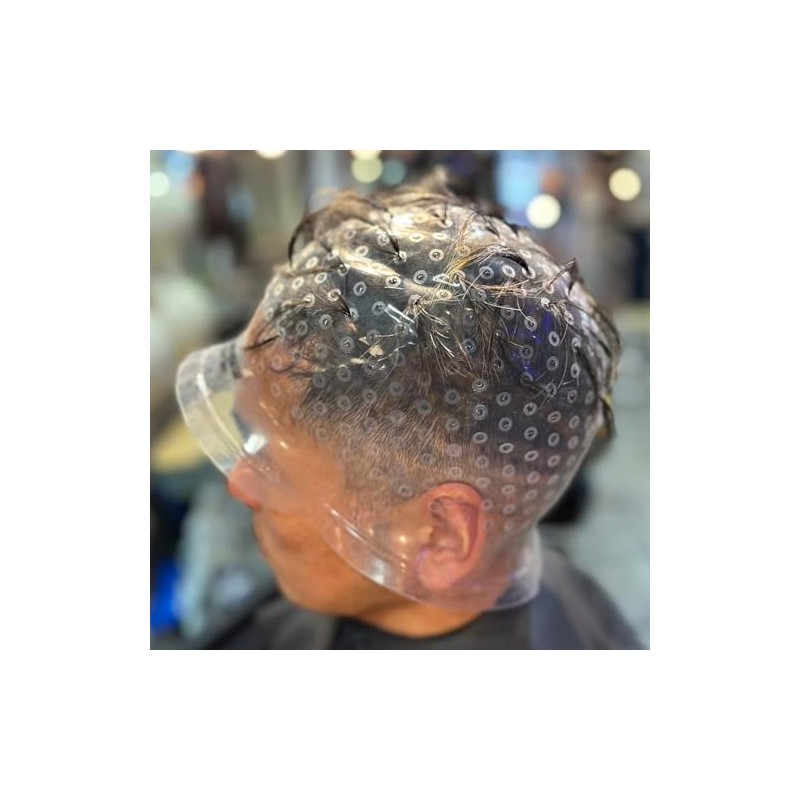 [Genuine] Transparent Hair Color Mesh Cap Set