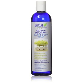Lotus Aroma Peppermint and Eucalyptus Globulus Bath and Body Wash, 12 fl. oz.