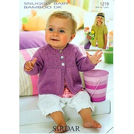 Cardigan in Sirdar Snuggly Baby Bamboo DK - 1219 knitting pattern