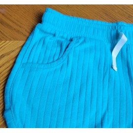 Cat And Jack Girl Shorts Medium 7/8 Flexible Drawstring Pockets Dark Mint Color