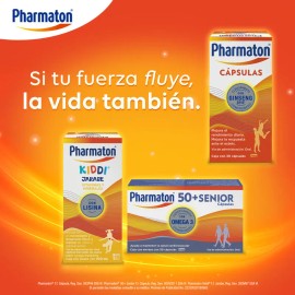 Pharmaton Multivitamnico para Adultos 100 Cpsulas. Auxiliar en el Tratamiento de Sntomas como la Disminucin de la Capacidad Fsica y el Estrs          