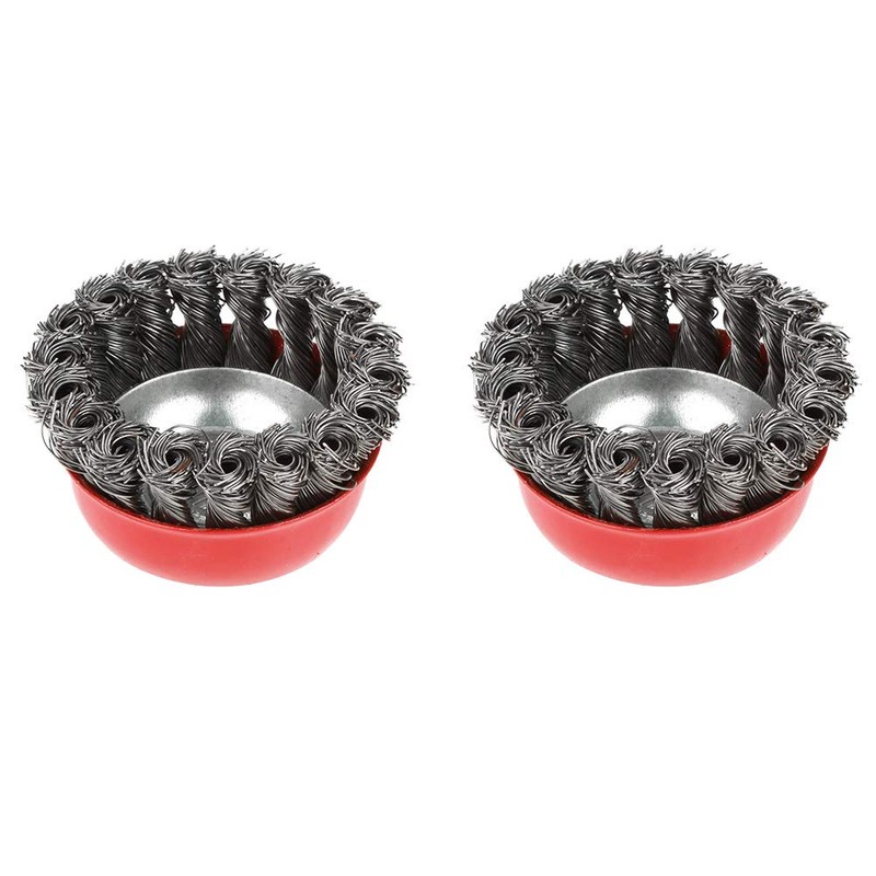 Wire Brush for Angle Grinder, 4Pcs Rotary Twist Knot Wire
