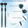 HOTUT Spazzolino per Cani,8 Pezzi Set Spazzolini da Denti per