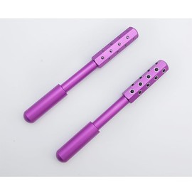 Betypura 30-Stone Facial Roller - Cooling Face & Neck Massager Tool for Skin Rejuvenation | 360° Contouring with Germanium Stones & Aircraft Aluminum | Portable 7.6" Beauty Roller - Purple