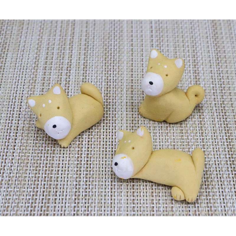 Craftmanhouse Ceramic Chopsticks Rest Shiba Inu Nenne