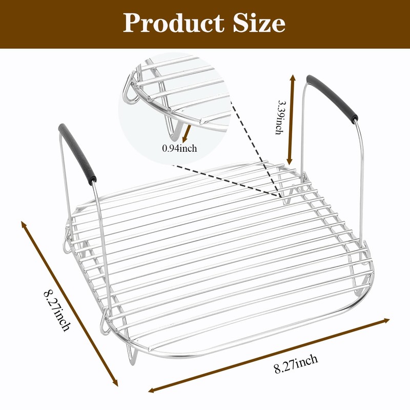 Roast and Steamer Rack Compatible with Ninja Foodi Possible Cooker