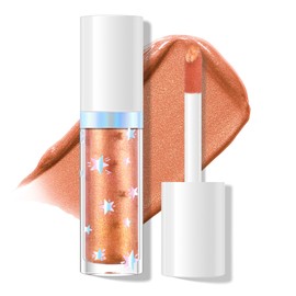 KYDA Marble Liquid Blush, Radiant Marbleized Blush for Cheek, Multidimensional Buildable Color, Lightweight Shimmery Satin Face Makeup, Lighting Glow Blusher, 05 Golden Orange