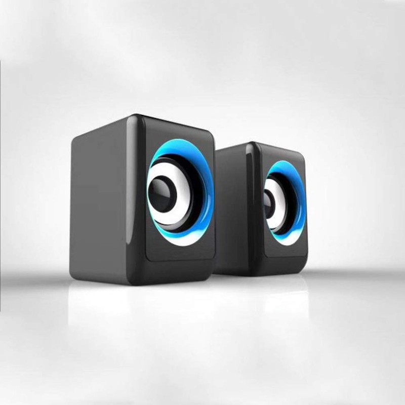 axGear Portable Speaker USB Multimedia Powered Wired Mini Surround Subwoofer