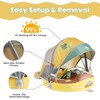 Mambobaby Float Non-Inflatable Baby Float with Canopy for 3-24 Months