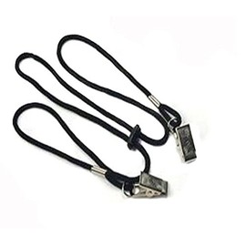 Napkin Holder Baby Elderly Adult Adjustable Black Napkin Clip Bib Clip Lanyard Neck Strap Keep Your Napkin Securely Placed While Dining (2)