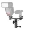 Khalia-Foto Flash Tilt with Rail, Two Hot Shoes, Umbrella Mount,