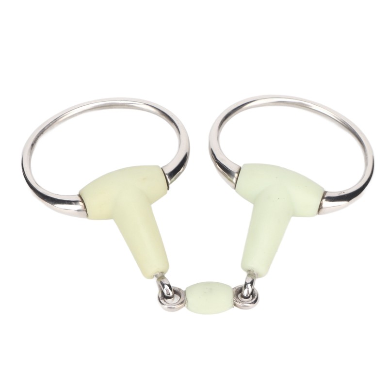 Stainless Steel Horse Bit Apple Flavor Rubber Wrapped Horse Mouth