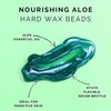 GiGi Nourishing Aloe Hard Wax Beads para depilación, 14 oz