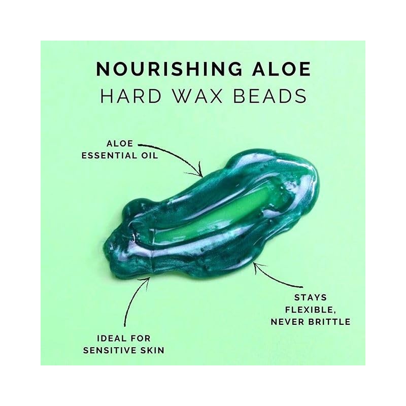 GiGi Nourishing Aloe Hard Wax Beads para depilación, 14 oz