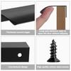 Malimali 10 Pack Black Edge Finger Pulls for Cabinets 6"