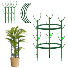 10 Pack Stackable Monstera Plant Support Stakes, Climbing Plants Support Monstera Trellis for Indoor, Alternative to Moss Pole (25inch/10 Pack)