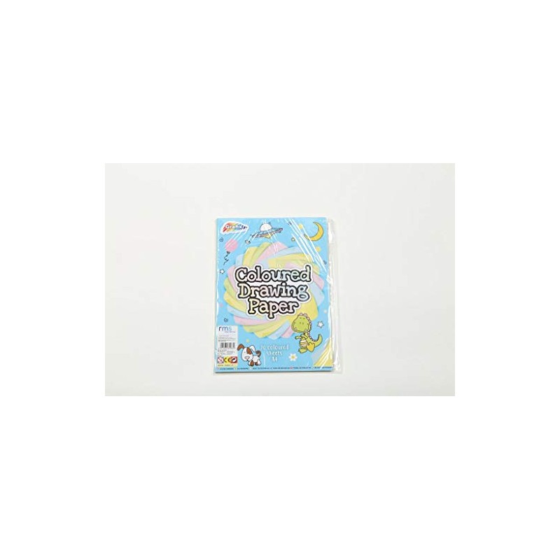 Grafix Coloured Drawing Paper - 70 Sheets of A4 Pastel