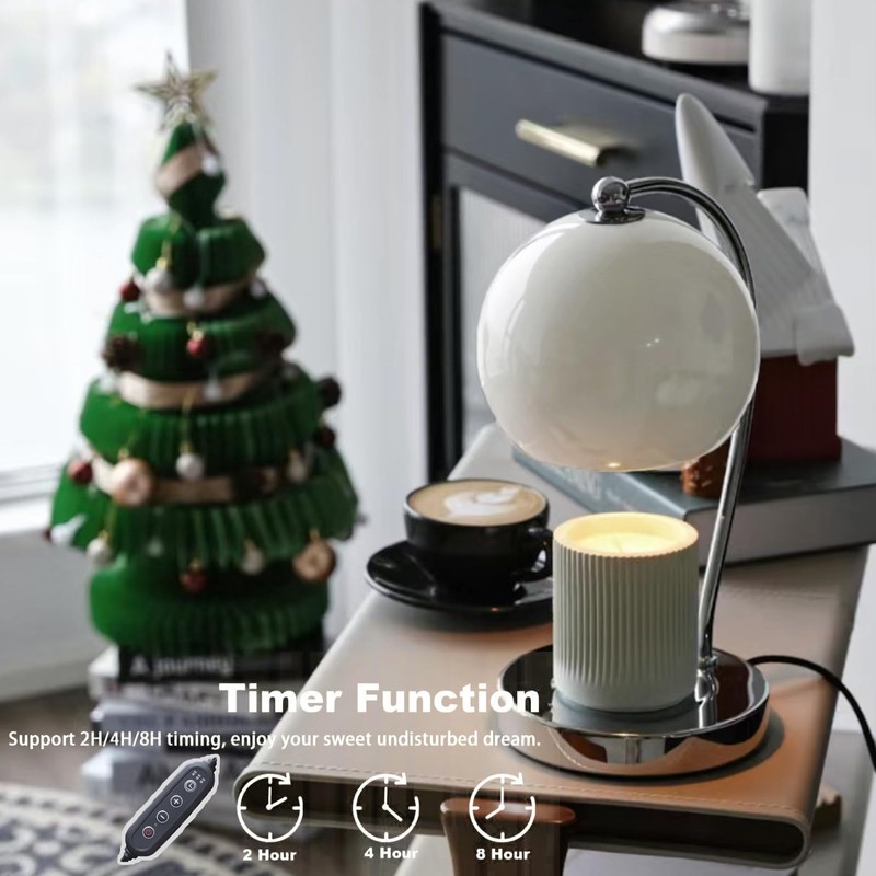 WARMCITY Modern Candle Warmer Lamp, Wide Base Candle Warming Lamp