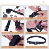 BEADNOVA Plastic Buckle Kit Nylon Strap with Buckle 12 Sets