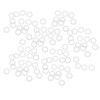 sourcing map 100 pieces white heat resistant non-toxic NBR nitrile