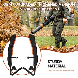 Blower Harness Strap for Stihl BR800/BR800x Leaf Blowers 4283 710 9004 Right & 4283 710 9005 Left Replacement Shoulder Straps Set, Strap Harness with Fixing Screw (Upgraded Thickened Version)