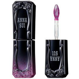 ANNA SUI Tint Rouge - Gloss Liquid Lipstick, Slightly Tinted, Lightweight, Long-Lasting, Pearl, Purple, 001 Milky Prune, 0.24 oz