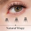 【Lashterally】Makeup # 10-14mm Self-adhesive Glue free Easy Removal DIY lash