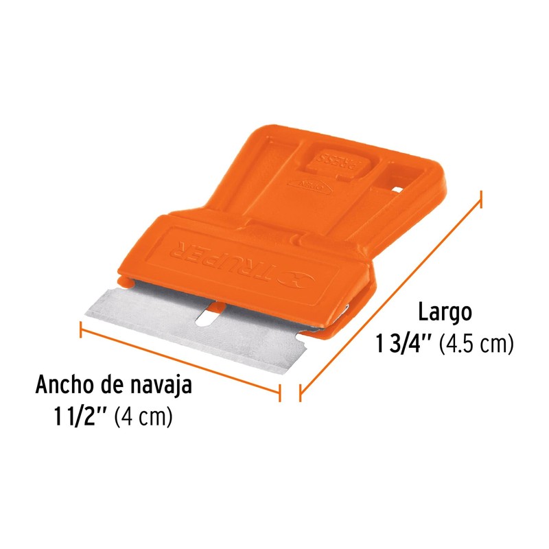Truper RASP-1, Mini raspador con navaja de 1 1/2"