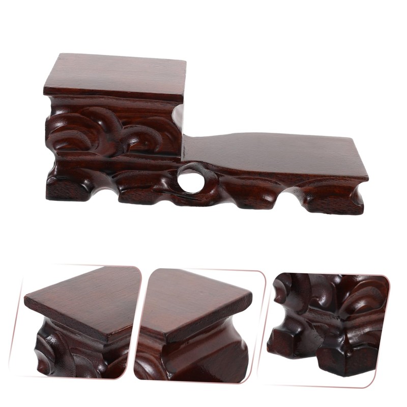 Mipcase 1PC Versatile Wooden Base for Flowerpots Chinese Style Desktop