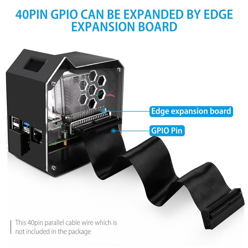 GeeekPi Raspberry Pi Mini Tower NAS Kit,Raspberry Pi ICE Tower