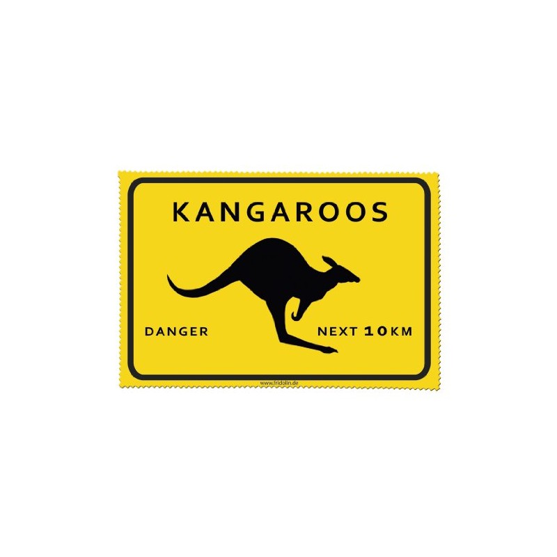 Fridolin 18818 Kangaroos Goggle Cleaning Cloth Muslin Adventure Time 18