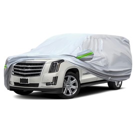 GXARTS 5-Layer Full Truck Cover Waterproof All-Weather Pickup Truck Cover Rain Snow UV Dust Protection Heavy Duty Full Exterior Protection Universal Size:256"*79"*79"