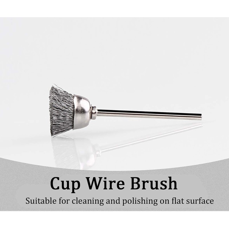 45 Pieces Stainless Steel Wire Brushes Wheel Cup Pen Brush