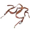 Leather Camera Straps, Double Shoulder Harness Strap, Length Adjustable Dual