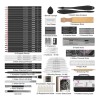 Set De Dibujo Y Boceto De 100 Piezas,lapices De Dibujo
