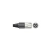 XLR plug, short, 3-pin