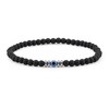 Lameybrt Evil Eye Bracelet 4 mm Natural Stretch Adjustable Beaded