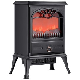 Electric Fireplace Heater 22.8 Inch 1500W Adjustable Flames Freestanding for Home UseDefault: Default