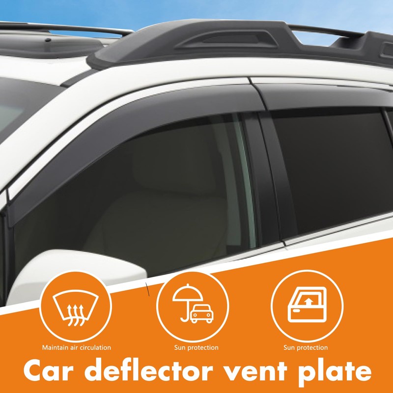 WGGDRAQQ 4Pcs Window Visor Rain Guard Deflector for Acura MDX