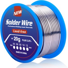 Solder 0.8 mm, Solder Lead Free with Rosin Core, Solder Wire 20 g, Solder Wire for Repair and DIY of Electronic Electric Soldering Components